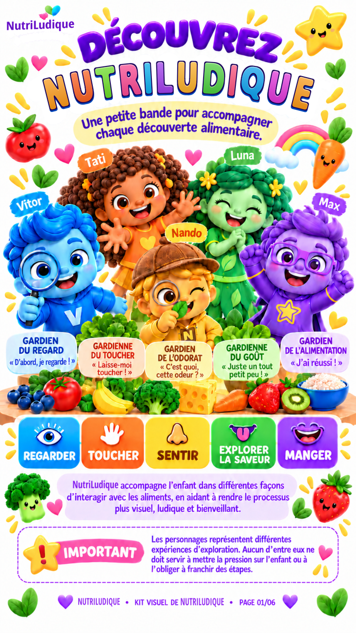 Kit visuel des personnages de NutriLudique